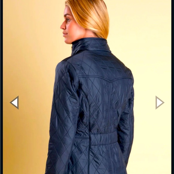 SOLD—-  Barbour Polarquilt Jacket in Navy - Picture 4 of 9